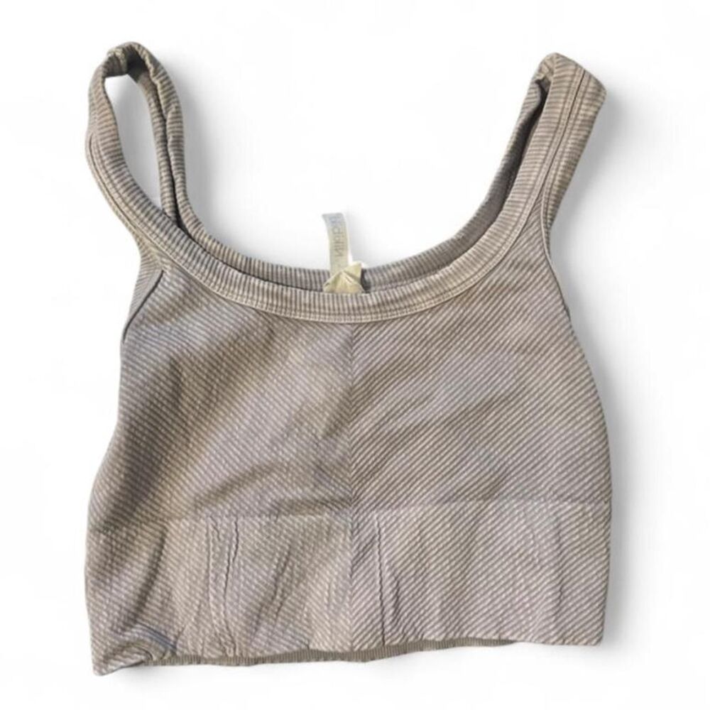 Nikibiki Women's Grey and Purple Crop-top